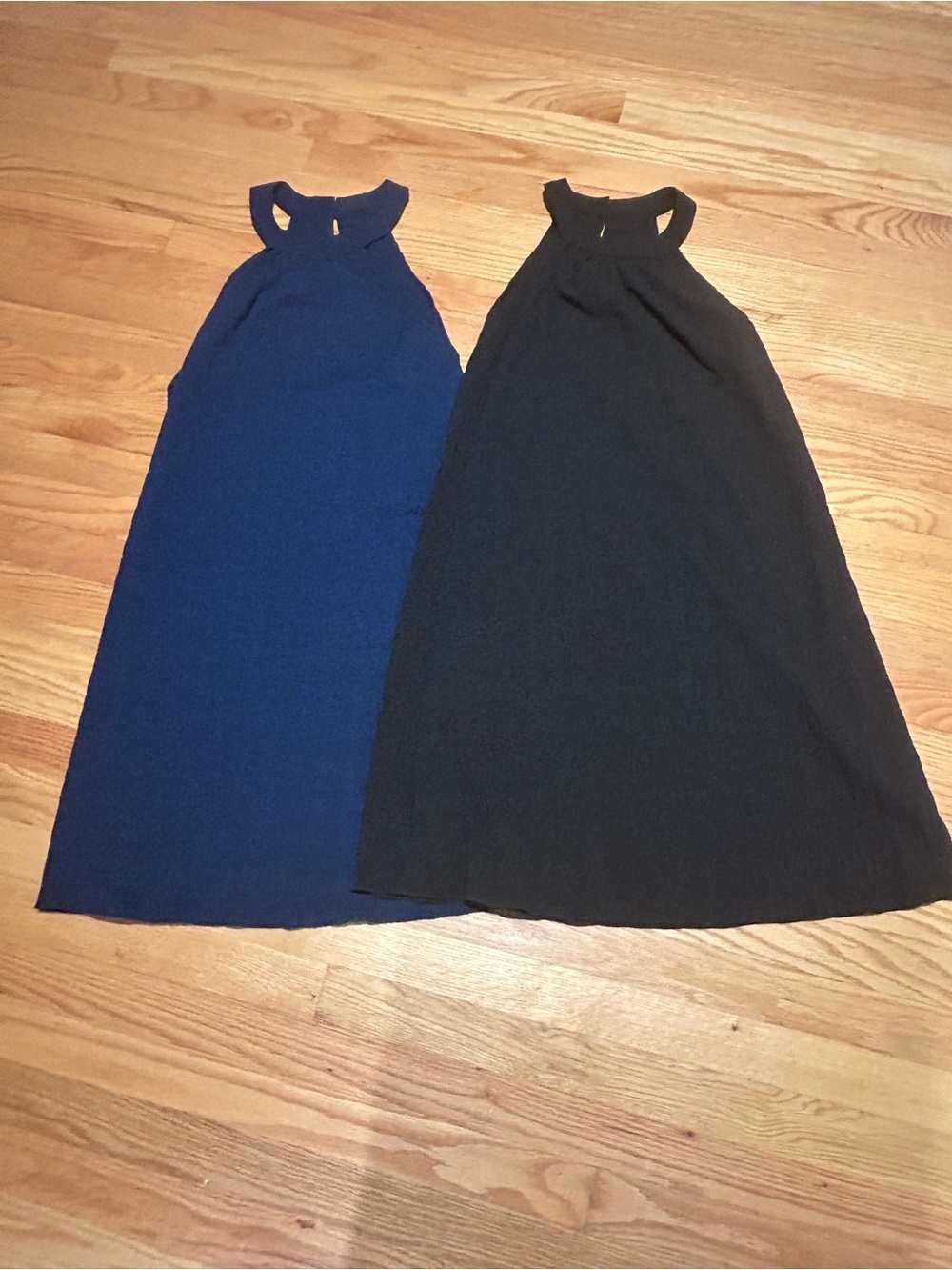 TWO SHEIN Navy and Black Halter Midi Dress Duo. New without tags!